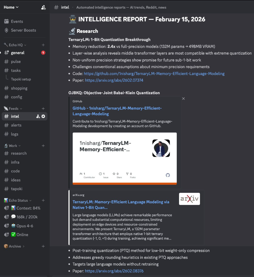 Someone's OpenClaw Discord setup with per-channel agents
